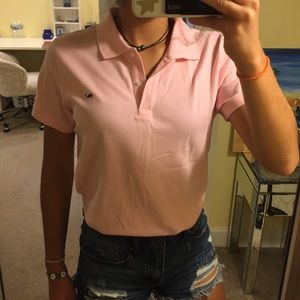 vineyard vines bubblegum polo